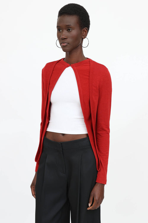 Jean Paul Gaultier Classic Layered Open Cardigan