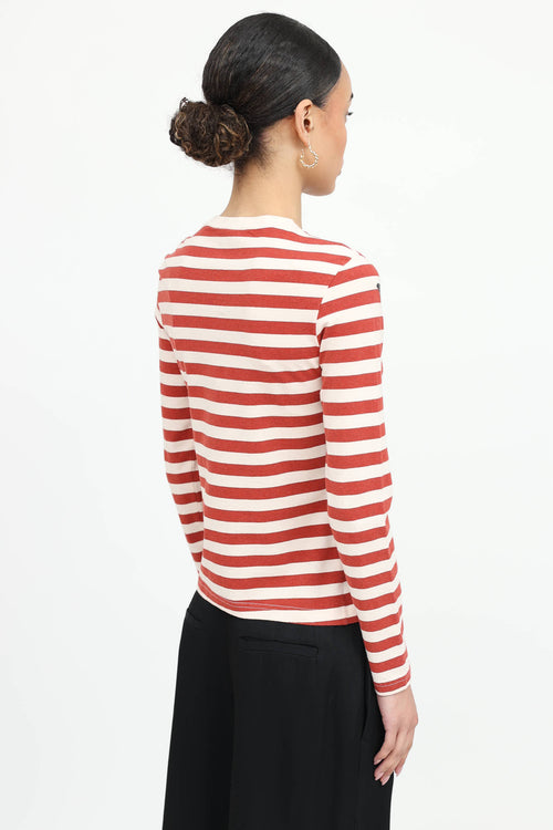 Striped Graphic Top