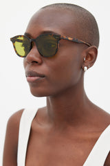 Gentle Monster Brown & Yellow Lang Sunglasses