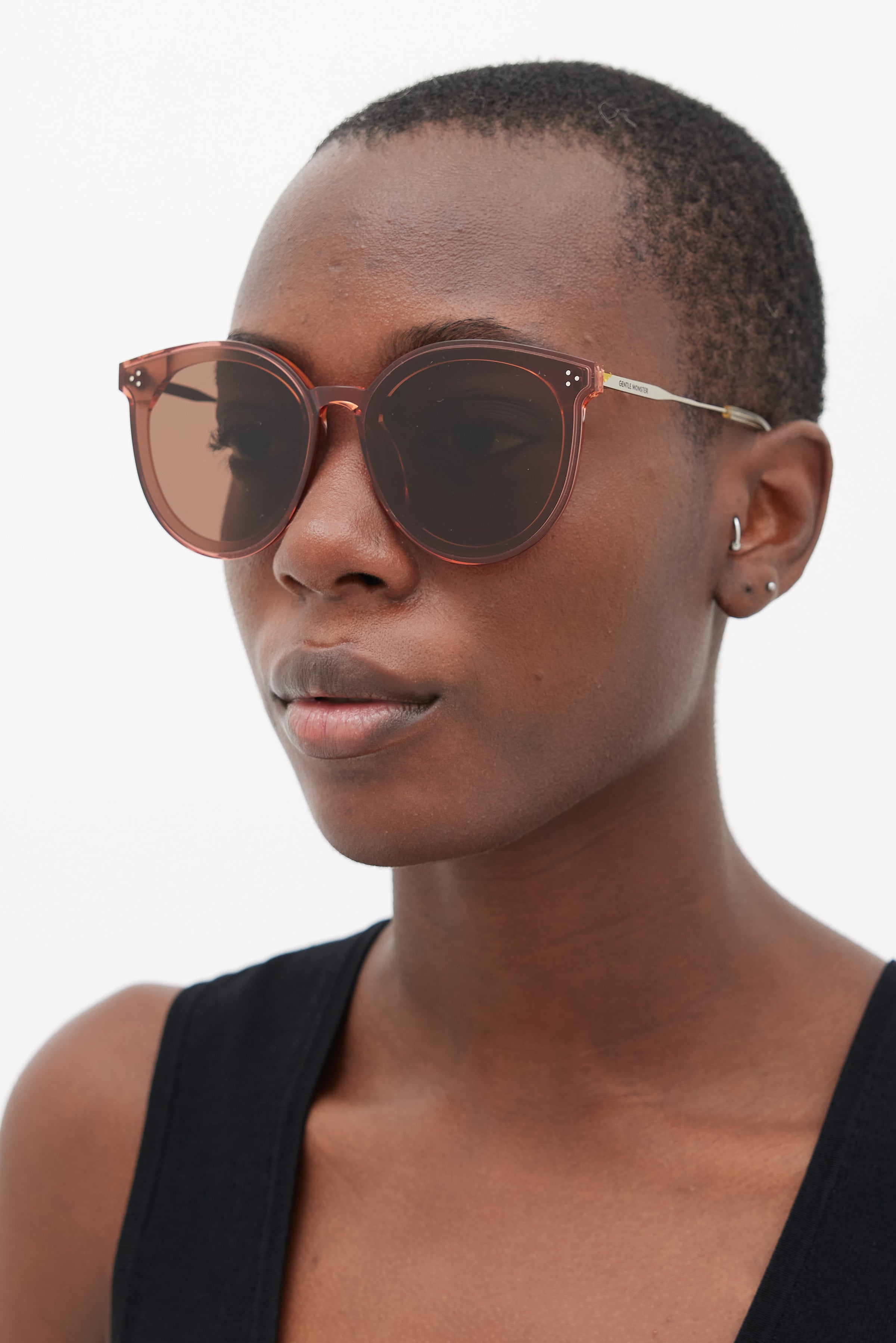 gentle monsters sunglasses Gentle Monster // Pink & Silver Jack Hi Circular Sunglasses – VSP Consignment