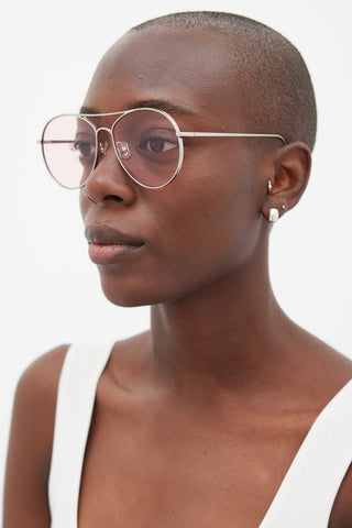 Gentle Monster // Silver & Pink Ranny Ring Sunglasses – VSP