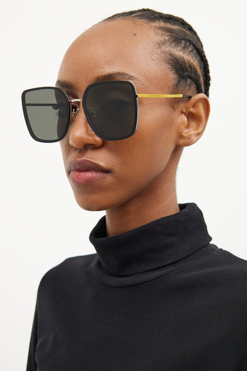 Gentle Monster Black & Gold MuMu Sunglasses