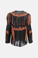VSP Archive Beaded Fringe Leather Jacket