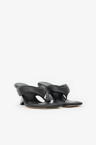 Gia Borghini Leather Square Toe Sandal