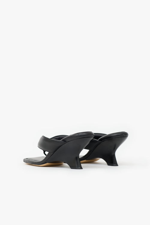 Gia Borghini Leather Square Toe Sandal