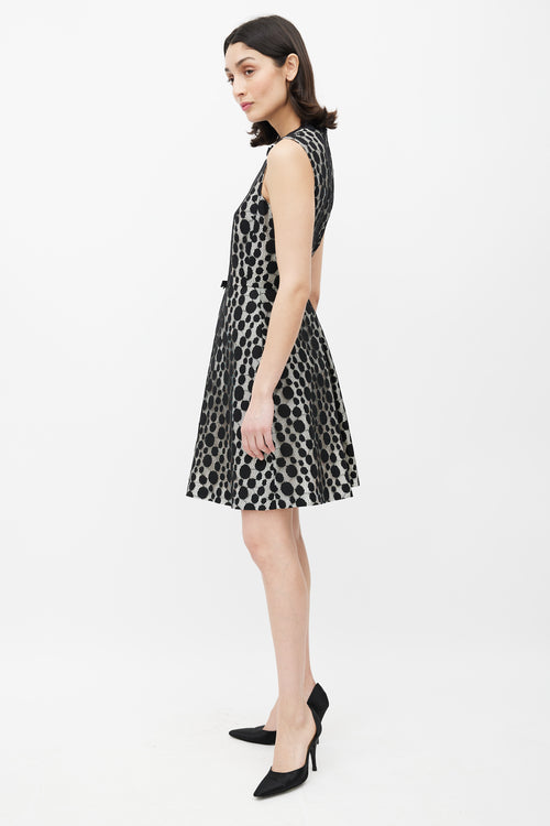 Giambattista Valli Black Dot Lace Mini Dress