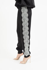 Giambattista Valli Black & White Lace Jogger