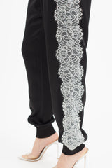 Giambattista Valli Black & White Lace Jogger