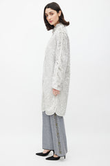 Giambattista Valli Grey Textured Coat