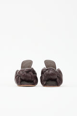 Giambattista Valli Leather Maxi Bow Mule