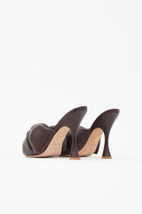 Giambattista Valli Leather Maxi Bow Mule