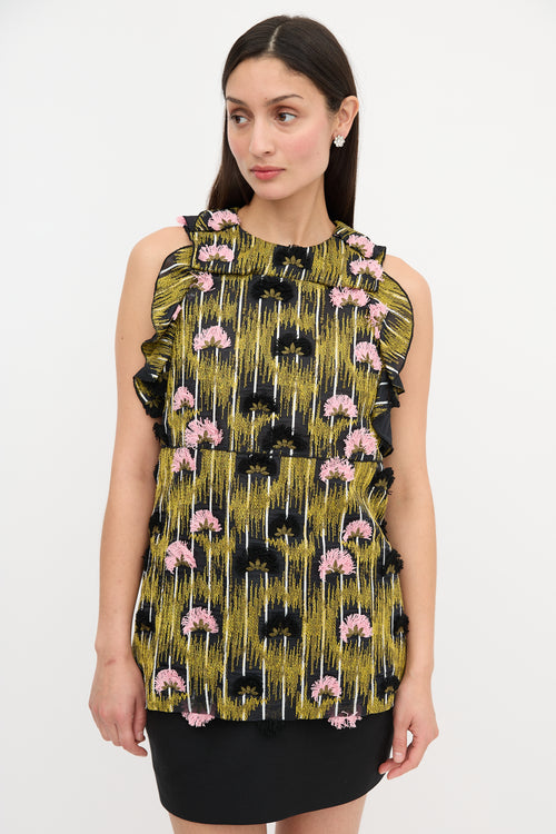 Giambattista Valli Silk Embroidered Top