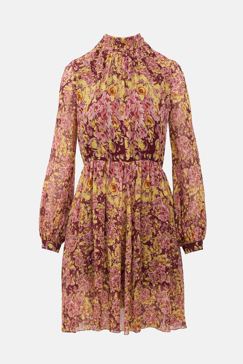 Giambattista Valli Silk Floral Dress