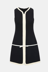 Giambattista Valli Wool Trimmed Shift Dress