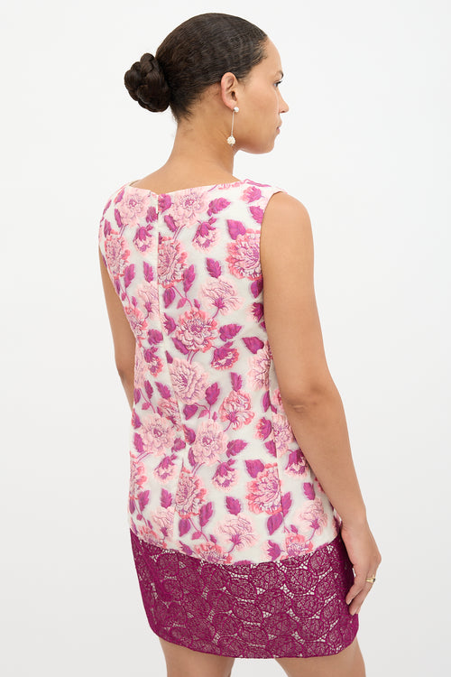 Giambattista Valli Floral Jacquard Shift Dress