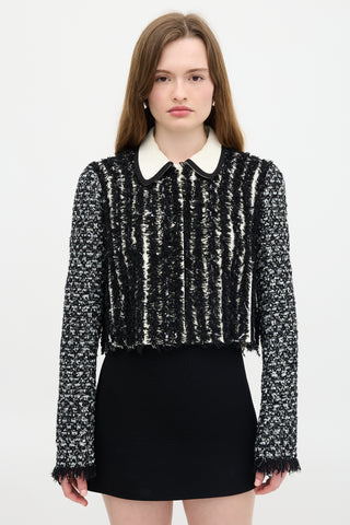 Giambattista Valli Fringe Tweed Jacket