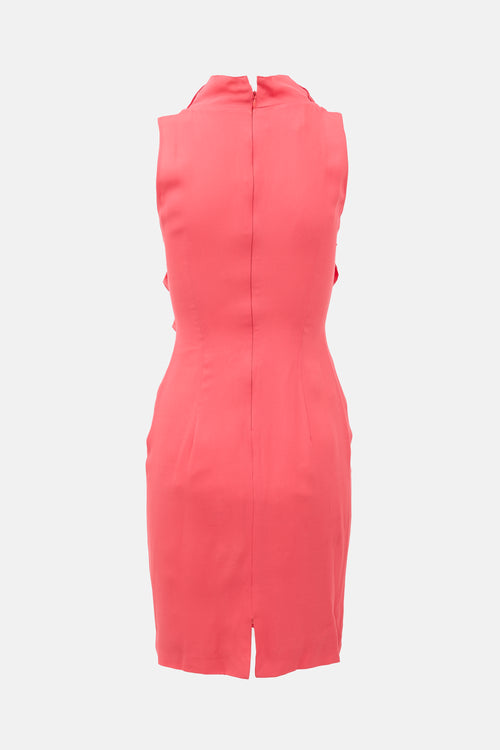 Giambattista Valli Silk Ruffled Dress