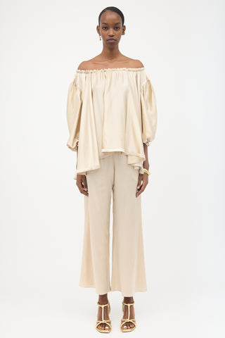 Gianluca Capannolo Silk Satin Top