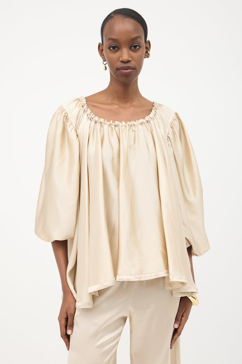 Gianluca Capannolo Silk Satin Top