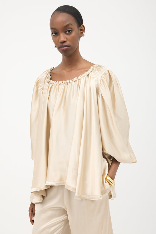 Gianluca Capannolo Silk Satin Top