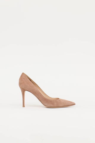 Gianvito Rossi Praline Suede Pump
