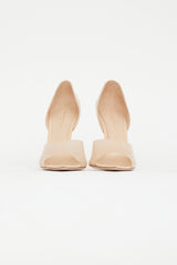 Gianvito Rossi Beige Bree Patent Rubber Heel