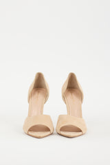 Gianvito Rossi Beige Suede Bree Sandal