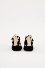 Gianvito Rossi Velvet Wondery Slingback Heel