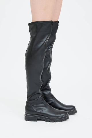 Gianvito Rossi Mardsen Leather Knee High Boot