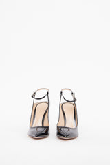 Gianvito Rossi Black Patent Ankle Pump