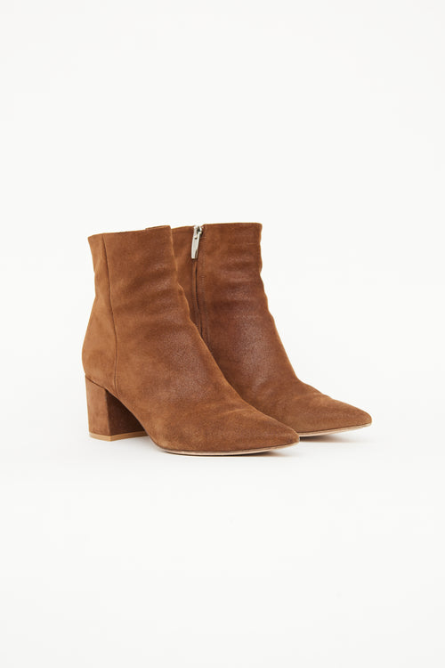 Gianvito Rossi Brown Piper 60 Booties