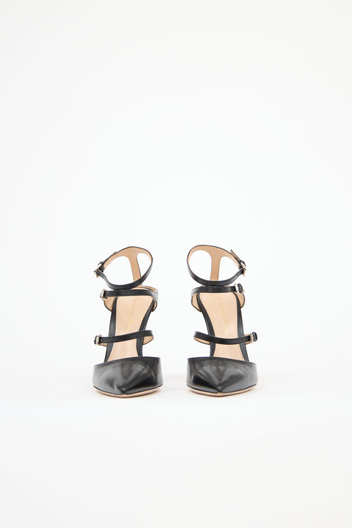 Gianvito Rossi Leather Carey Heel