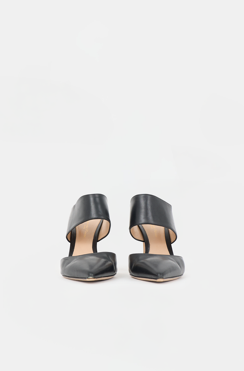 Gianvito Rossi Leather Cutout Mule