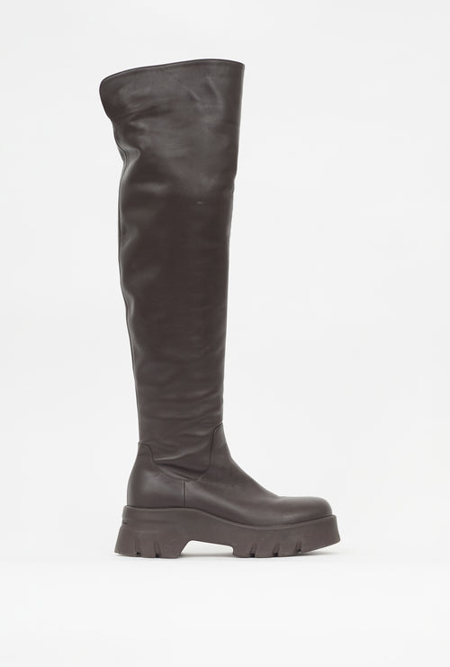Gianvito Rossi Leather Knee High Boot