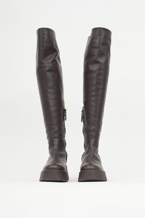 Gianvito Rossi Leather Knee High Boot