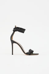 Gianvito Rossi Leather Tinsel Lola Sandal
