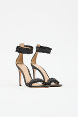 Gianvito Rossi Leather Tinsel Lola Sandal