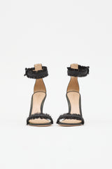 Gianvito Rossi Leather Tinsel Lola Sandal
