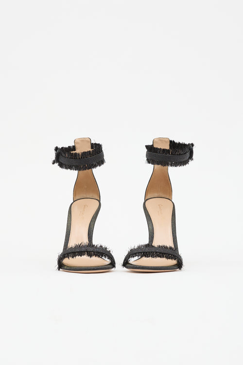 Gianvito Rossi Leather Tinsel Lola Sandal