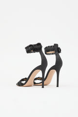 Gianvito Rossi Leather Tinsel Lola Sandal