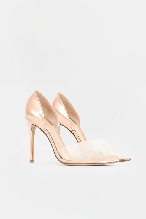 Gianvito Rossi Leather & PVC Bree Pump