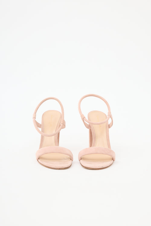 Gianvito Rossi Suede Ankle Strap Sandal