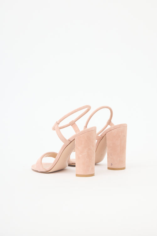 Gianvito Rossi Suede Ankle Strap Sandal