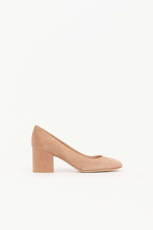 Gianvito Rossi Suede Piper Pump