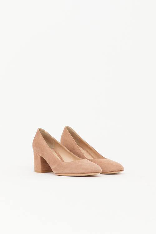 Gianvito Rossi Suede Piper Pump