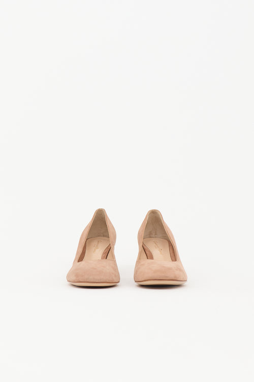 Gianvito Rossi Suede Piper Pump