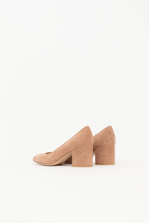 Gianvito Rossi Suede Piper Pump