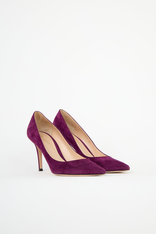Gianvito Rossi Suede Gianvito Pump