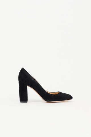 Gianvito Rossi Suede Piper Pump
