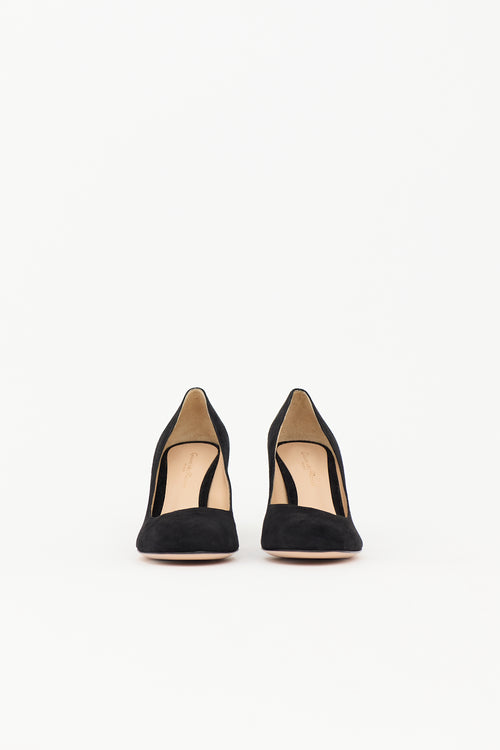 Gianvito Rossi Suede Piper Pump